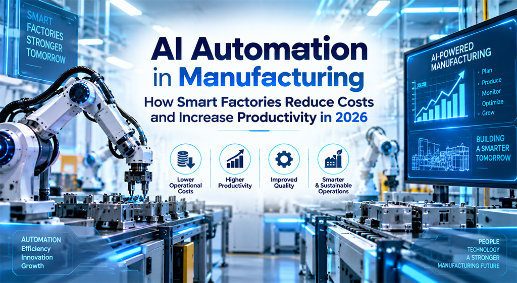 AI Automation in Manufacturing: How Smart Factories Reduce Costs and Increase Productivity in 2026