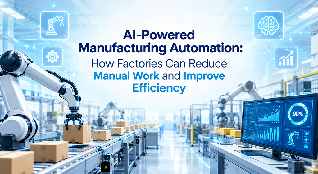 AI-Powered Manufacturing Automation: How Factories Can Reduce Manual Work and Improve Efficiency