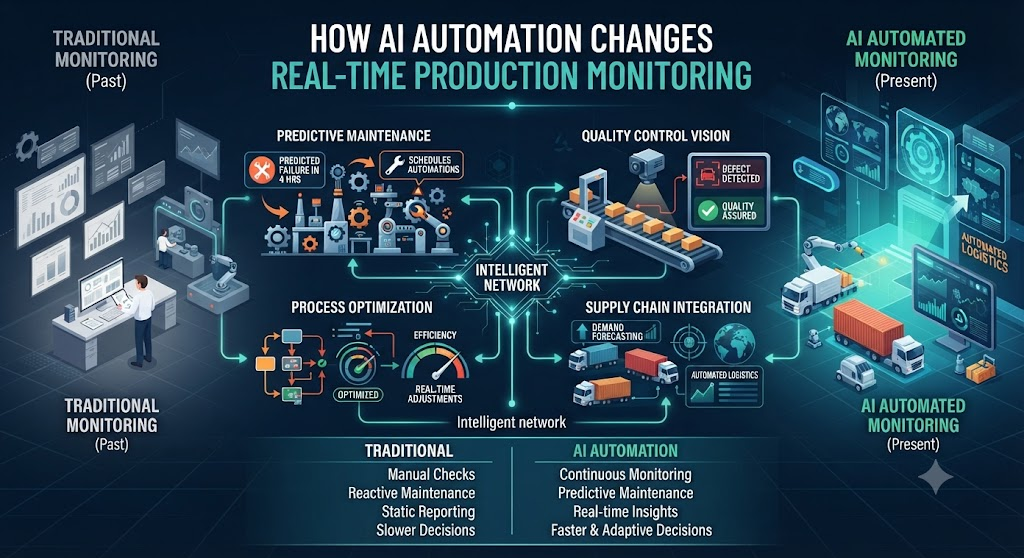 How AI Automation Changes Real-Time Production Monitoring