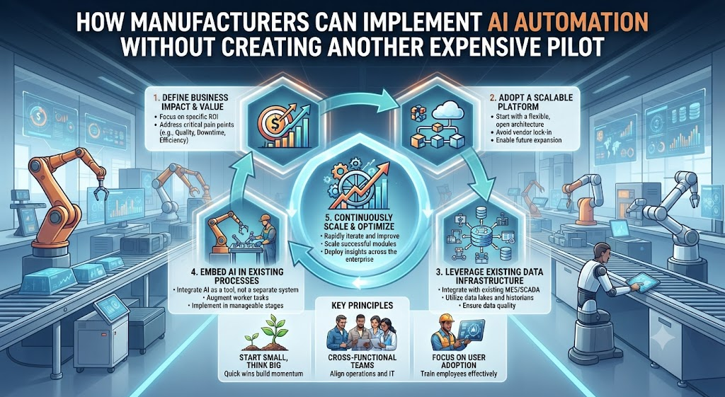 How Manufacturers Can Implement AI Automation Without Creating Another Expensive Pilot
