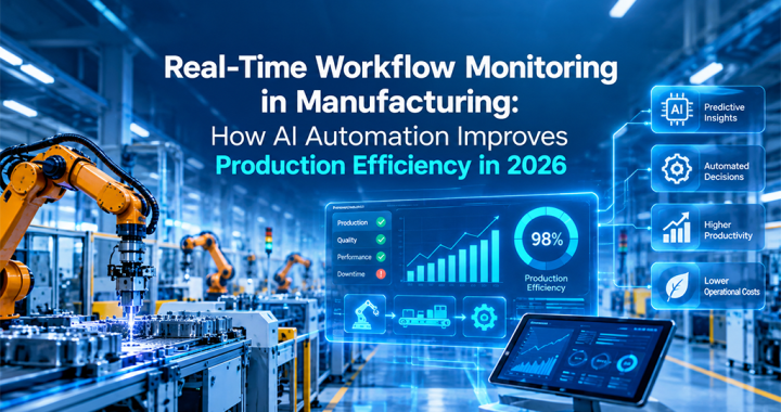 Real-Time Workflow Monitoring in Manufacturing: How AI Automation Improves Production Efficiency in 2026