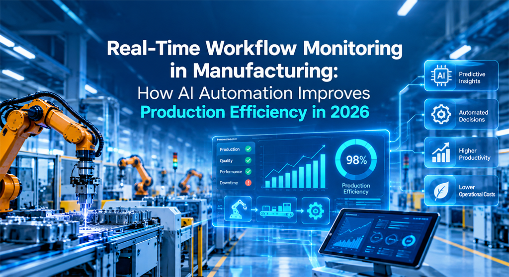 Real-Time Workflow Monitoring in Manufacturing: How AI Automation Improves Production Efficiency in 2026