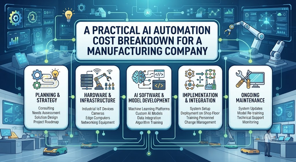 A Practical AI Automation Cost Breakdown for a Manufacturing Company