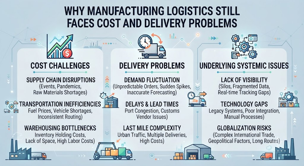 Why Manufacturing Logistics Still Faces Cost and Delivery Problems